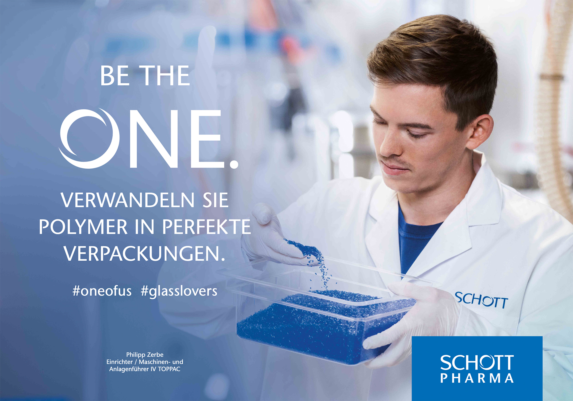 Das Fotoshooting für die aktuelle Werbekampagne von Schott Pharma in Müllheim.