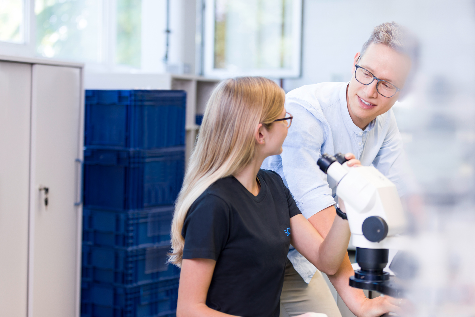 Business Shooting in einem Labor