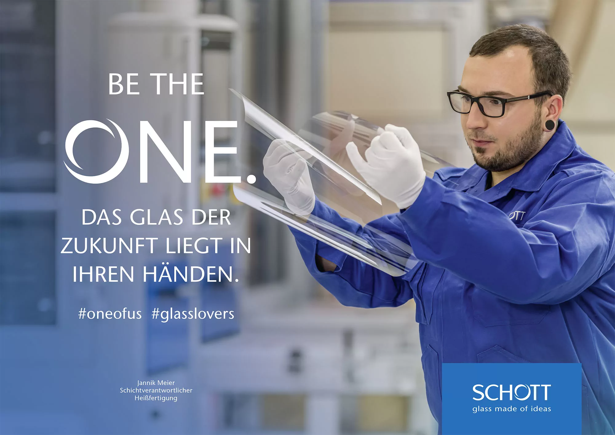 Fotoshooting der aktuellen Recruiting Werbekampagne für die Schott AG